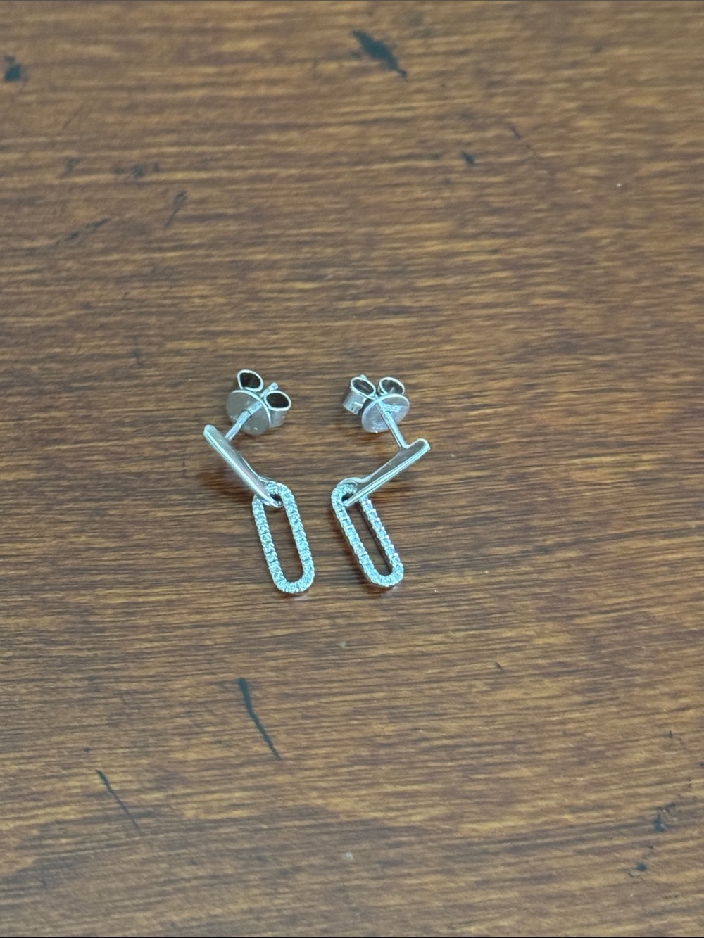Effy Women’s 925 Sterling Silver Diamond Earrings EUC Worn Twice - Picture 4 of 7